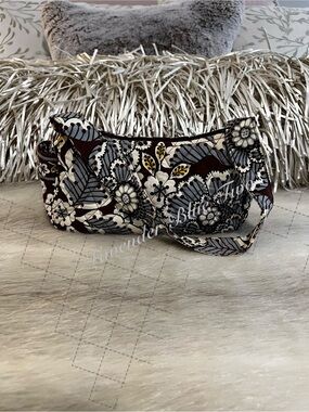 VERA BRADLEY Slate Booms 2010  MAGGIE Little Shoulder Hand Bag Y2K Brown Blue